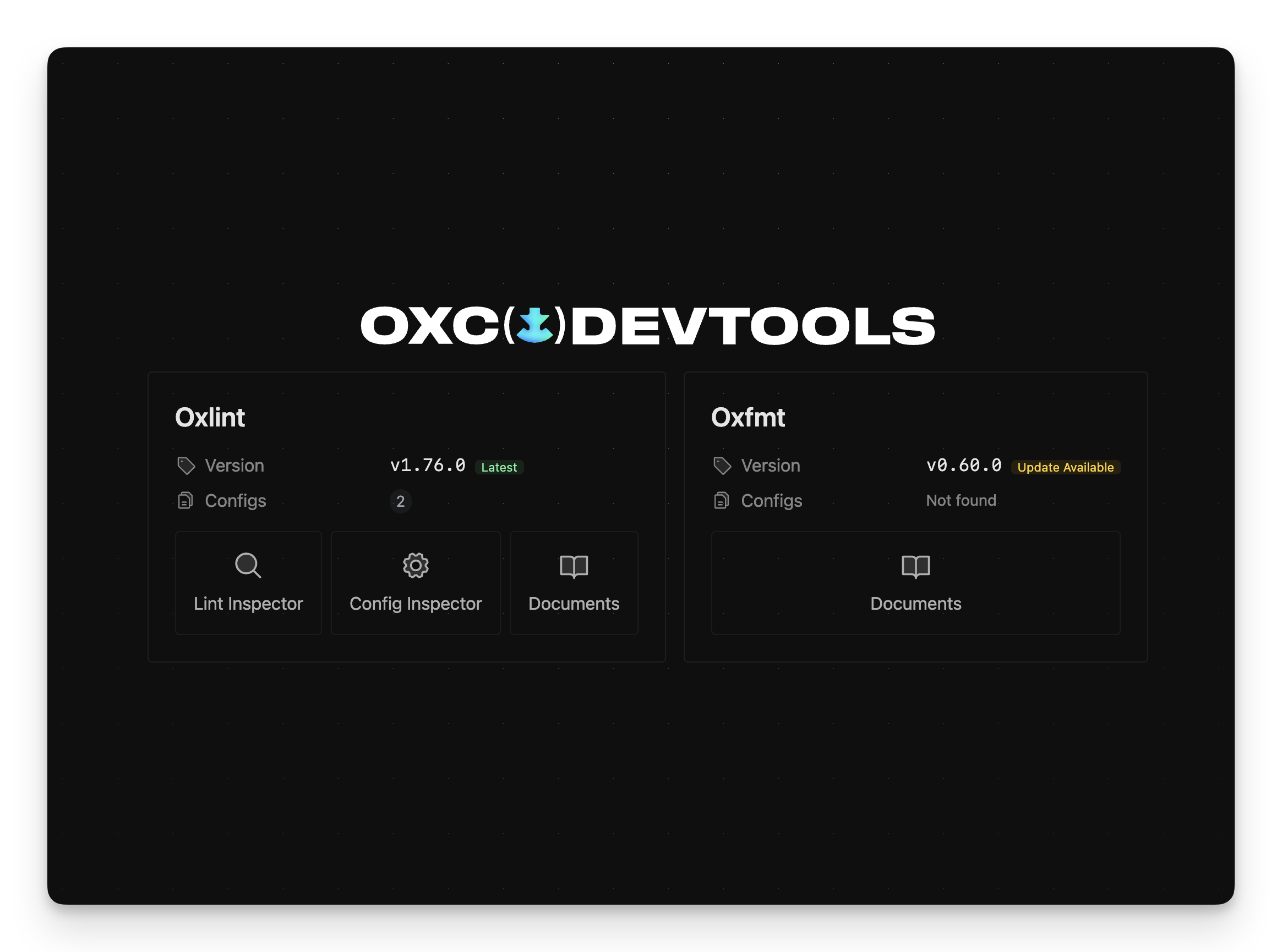 Oxc DevTools overview